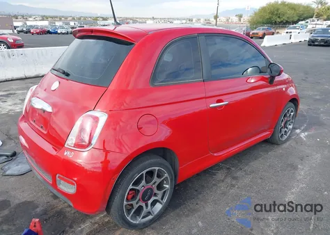 2012 Fiat 500 Sport z USA, uszkodzony, nr VIN 3C3CFFBR8CT385863